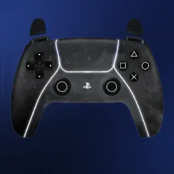 Grey Space PS5 controller overlay preview